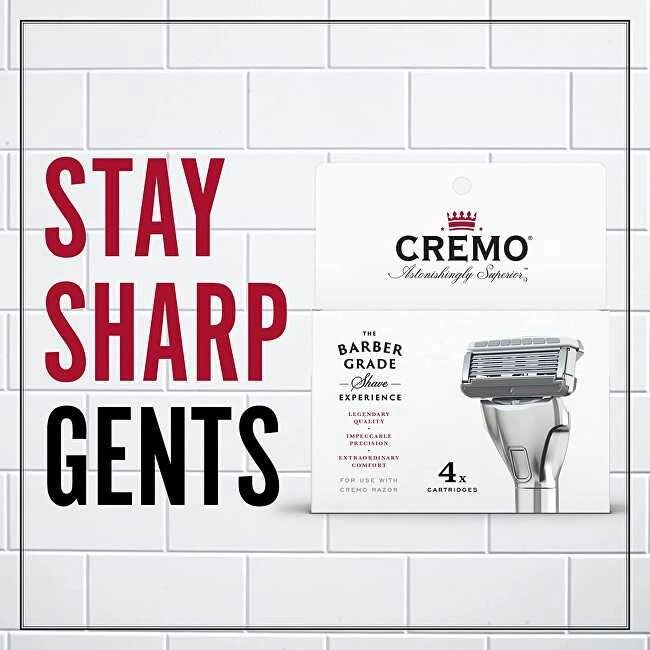 Cremo „Barber Grade“ pakaitinės galvutės, 4 vnt.