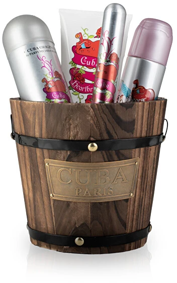 Cuba Heartbreaker rinkinys moterims (EDP, 100 ml + dezodorantas, 200 ml + kūno purškiklis, 200 ml + EDP, 35 ml)