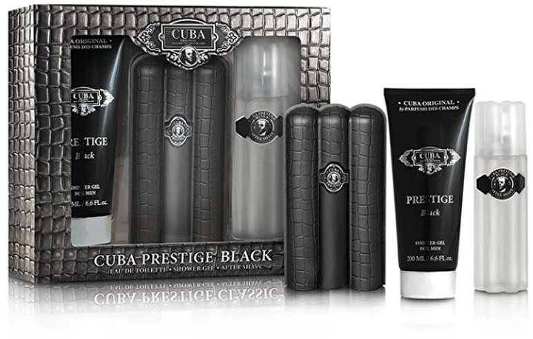Cuba Prestige Juodas EDT tualetinis vanduo vyrams, 90 ml