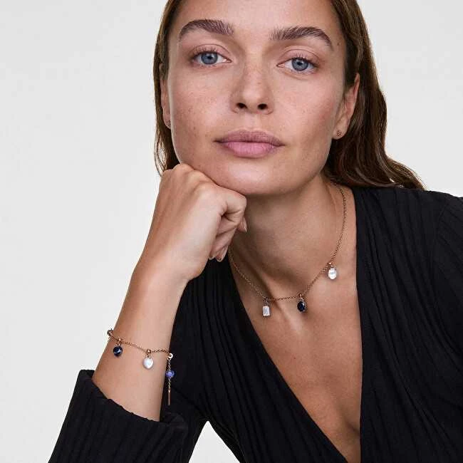 Daniel Wellington Gražus bronzinis pakabukas su perlamutru DW00401460