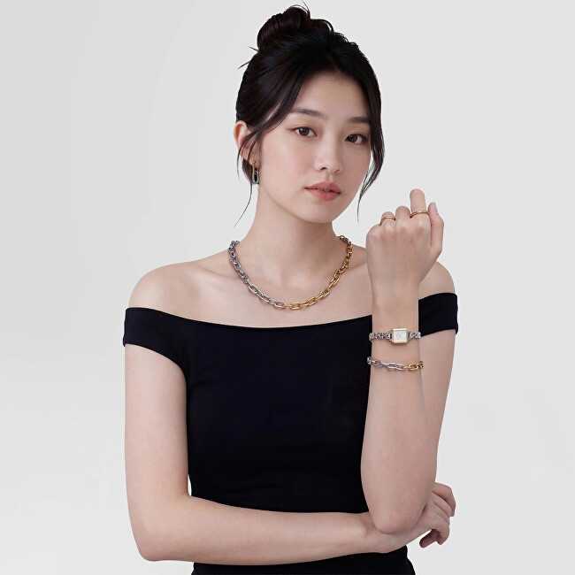 Daniel Wellington Išskirtinis dviejų spalvų kaklo papuošalas Contrast Link DW00401977