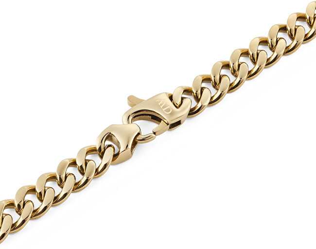 Daniel Wellington Išskirtinis paauksuotas vyriškas vėrinys Ellipse Cuban Chain DW00401668