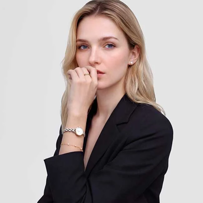 Daniel Wellington Auksu padengti auskarai su Swarovski perlais DW00401955