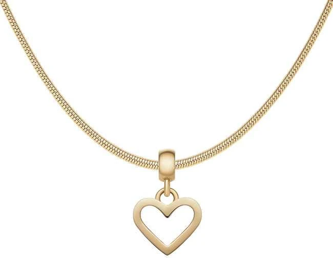 Daniel Wellington Širdies formos pakabukas iš paauksuoto plieno Charms DW00400433