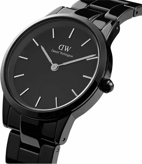 Laikrodis DANIEL WELLINGTON DW00100414. Kvarcas, Juoda Spalva. Moteris.