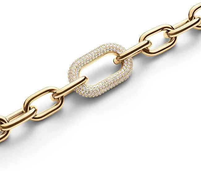 Daniel Wellington Prabangus auksu dengtas krištolo karoliai Crystal Link DW00400589
