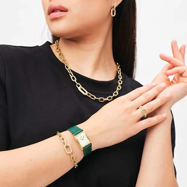 Daniel Wellington Prabangus auksu dengtas krištolo karoliai Crystal Link DW00400589