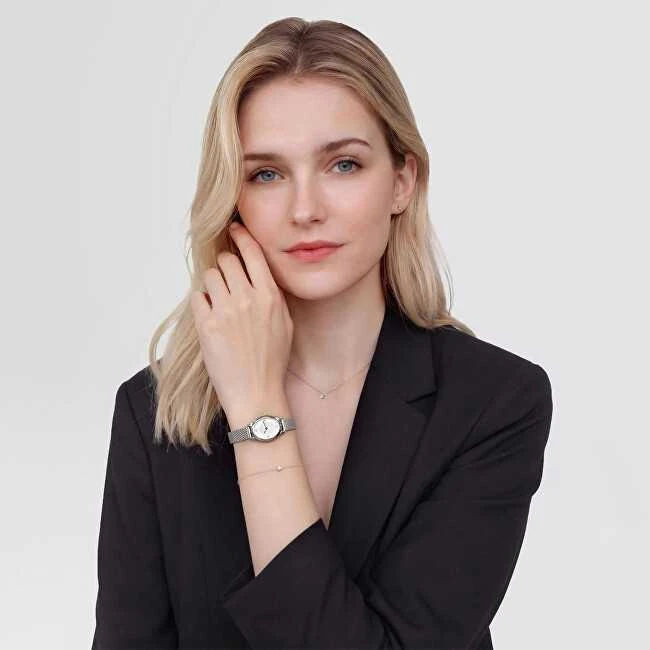 Laikrodis Daniel Wellington Ophelia Mini Mesh Baltas Sidabrinis DW00100938