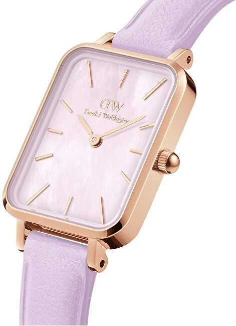 Moteriškas laikrodis DANIEL WELLINGTON Quadro Lavender Mop 20mm DW00100637 + BOX (zw521b)