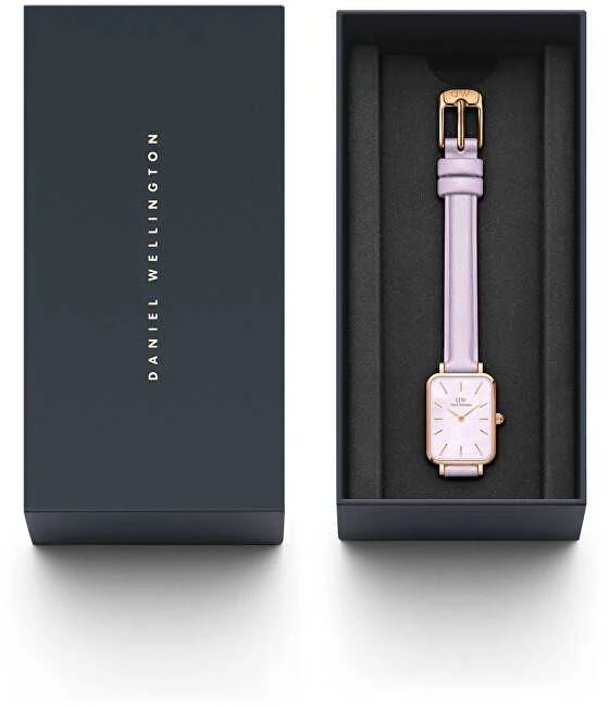 Moteriškas laikrodis DANIEL WELLINGTON Quadro Lavender Mop 20mm DW00100637 + BOX (zw521b)