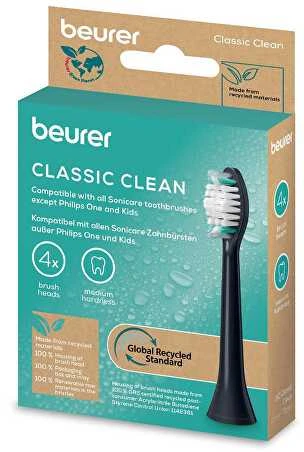 Elektrinio dantų šepetėlio galvutės Beurer Classic Clean, 4 vnt.