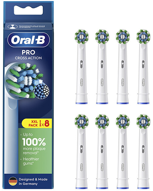 Dantų šepetėlis Braun Oral-B EB50-8 Cross Action Pro Dantų Šepetėlio Galvutės, 8 Vnt.