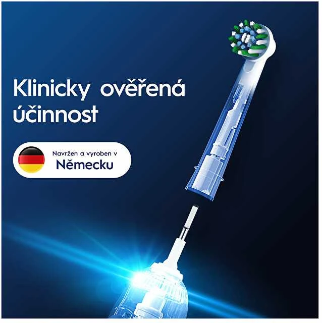 Braun Oral-B EB50-8 Cross Action Pro Dantų Šepetėlio Galvutės, 8 Vnt.