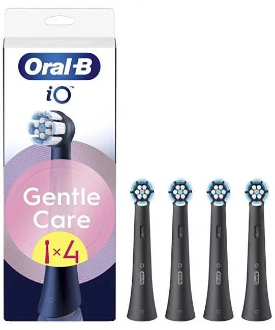 Dantų šepetėlis Braun SB-4 Oral-B iO Gentle Care Juodas keičiamos dantų šepetėlio galvutės 4 vnt.