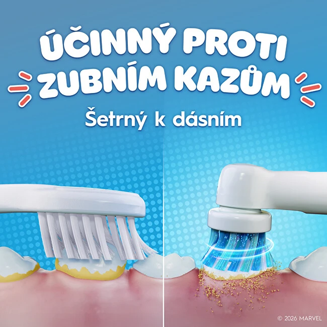 Braun Dantų šepetėlio galvutės Oral-B EB10S Spiderman, 2 vnt.