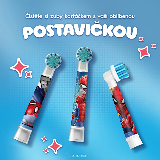 Braun Dantų šepetėlio galvutės Oral-B EB10S Spiderman, 2 vnt.