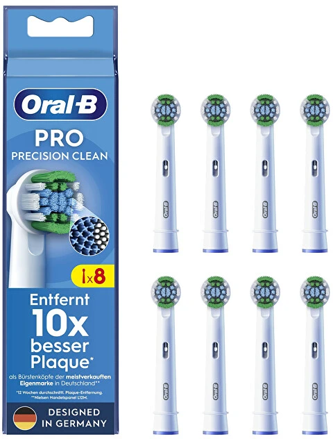 Braun Oral-B EB20-8 ir Precision Clean Pro dantų šepetėlio galvutės, 8 vnt.