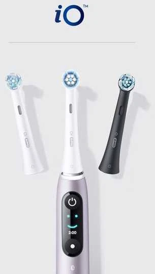 BRAUN iO RB CWF-4 Ultimate Clean Baltas 4ct antgaliai dantų šepetėliui