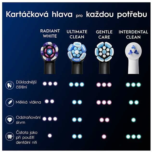 Dantų šepetėlio galvutė Oral-B iO Whitening, balta, 4 vnt.