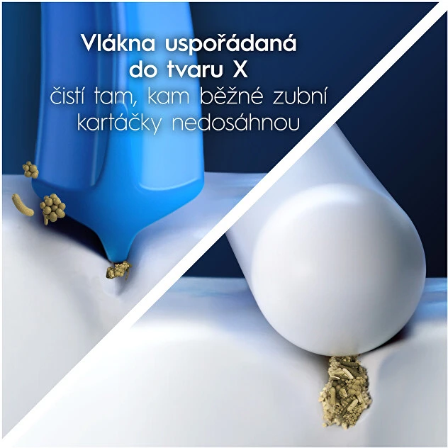 Dantų šepetėlio galvutės Oral-B EB50-2 Cross Action Pro, juodos spalvos, 2 vnt.