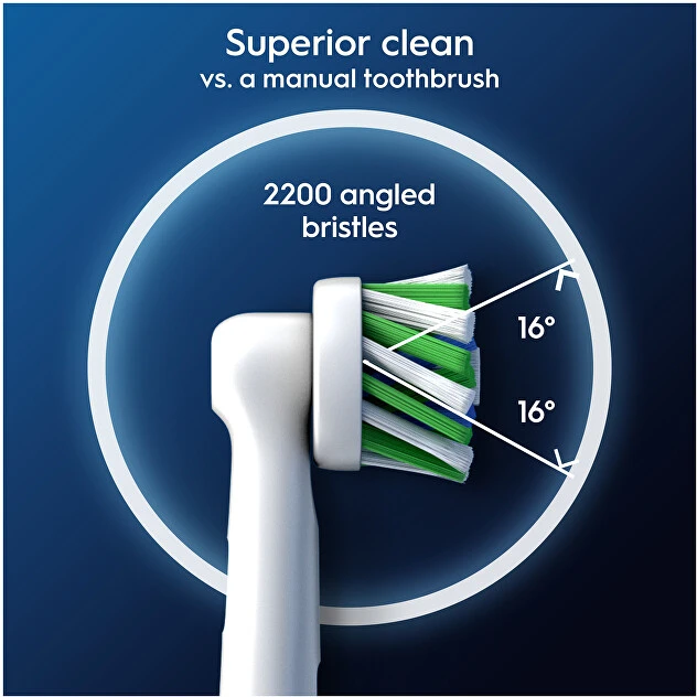 Dantų šepetėlio galvutės Oral-B EB50-2 Cross Action Pro, juodos spalvos, 2 vnt.