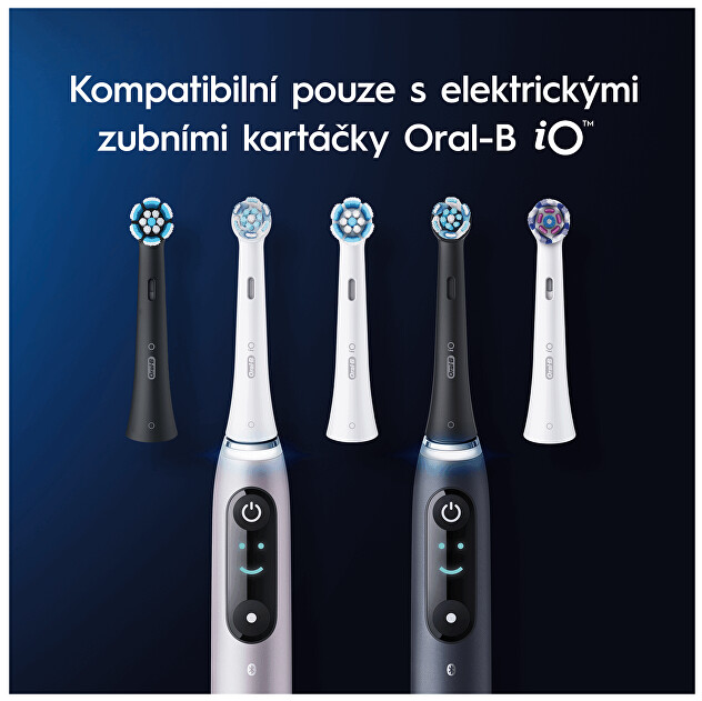 Braun SB-4 Oral-B iO Gentle Care Juodas keičiamos dantų šepetėlio galvutės 4 vnt.