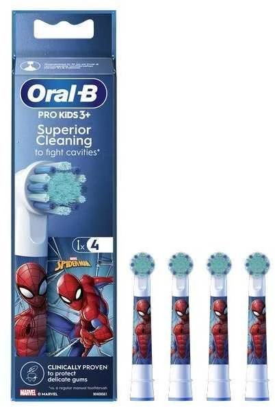 Oral-B Kids Heads Spider-Man Replacement Dantų šepetėlis Head