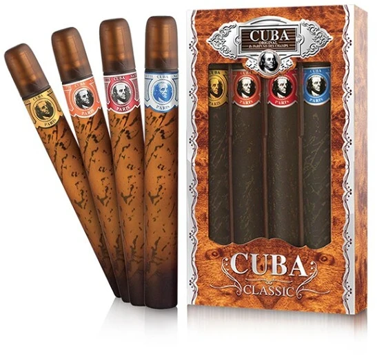 Cuba Classic EDT rinkinys vyrams (EDT 35ml Yelow + EDT 35ml Mėlyna + EDT 35ml Raudona + EDT 35ml Oranžinis)