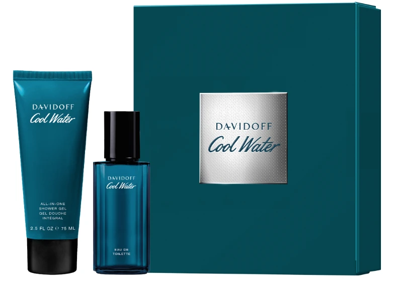 Davidoff Cool Vanduo Man EDT tualetinis vanduo vyrams, 40 ml + dušo želė, 75 ml