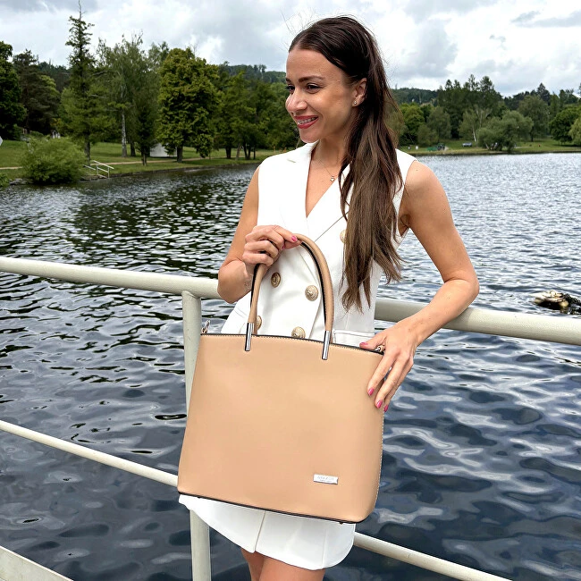 Delami Women's handbag D5906 taupe