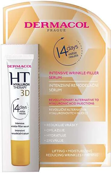 Dermacol 3D Hyaluron Therapy Intensive Wrinkle-Filler serumas odos serumas moterims, 12 ml