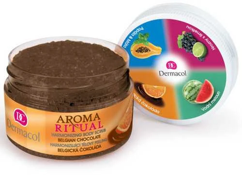 Dermacol Aroma Ritual Belgian Chocolate Body Peeling moterims, 200 ml