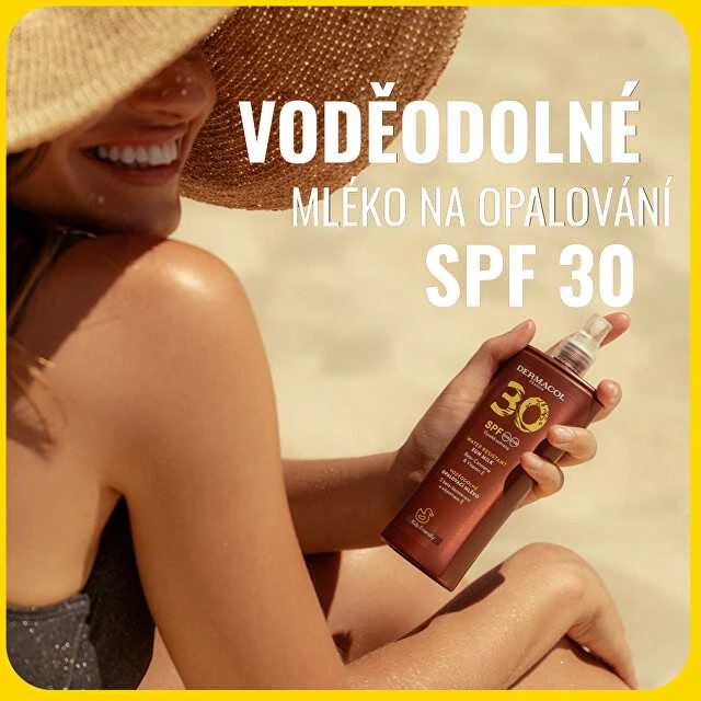 Dermacol Vandeniui atsparus pienelis nuo saulės SPF 30 (Saulės pienas) 200 ml