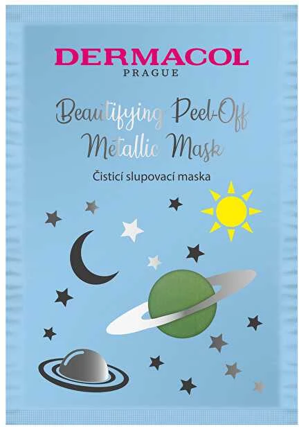 Dermacol Beautifying Peel-off Metalic Mask valomoji veido kaukė moterims, 15 ml
