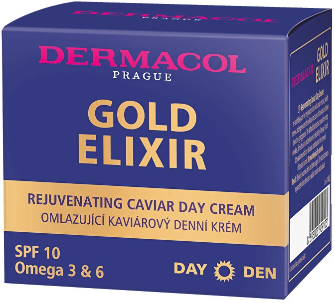 Dermacol Gold Eliksyras Day Kreminis moterims, 50 ml