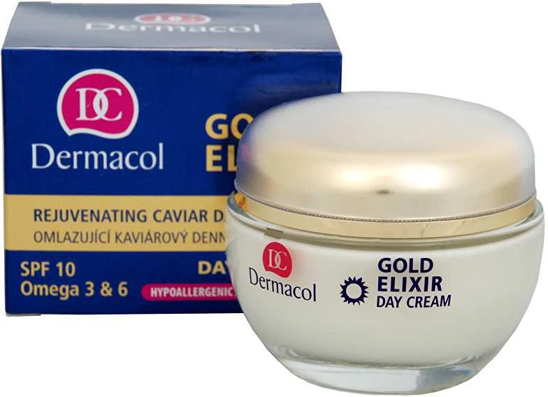 Dermacol Gold Eliksyras Day Kreminis moterims, 50 ml