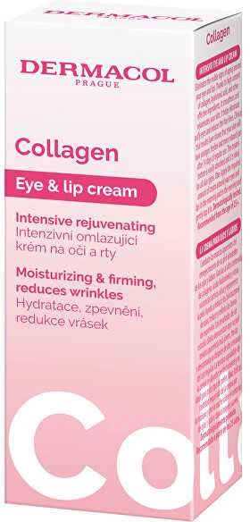 Dermacol Collagen Eye & Lip Intensive Rejuvenating Kreminis kremas akių ir lūpų zonoms, 15 ml
