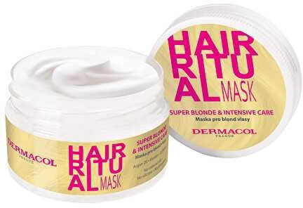 Dermacol Hair Ritual Super Skirtas šviesiems plaukams Mask Hair Mask moterims, 200 ml