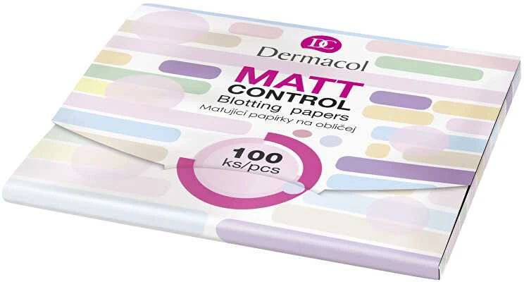 Dermacol Matt Control valomosios servetėlės, 100 vnt