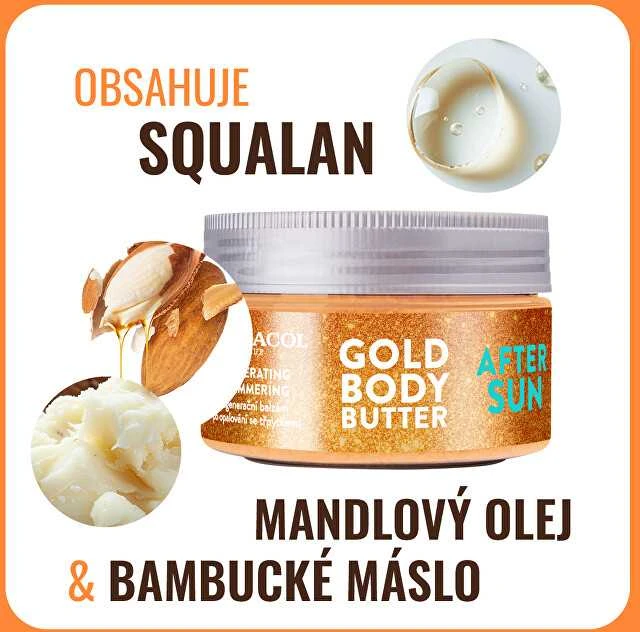 „Dermacol After Sun Gold“ kūno sviestas po saulės priežiūros