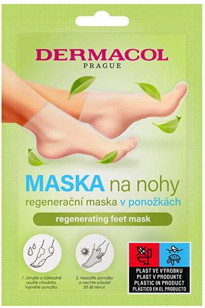 Dermacol Feet Mask Regenerating Foot Mask regeneruojanti pėdų kaukė, 2 x 15 ml