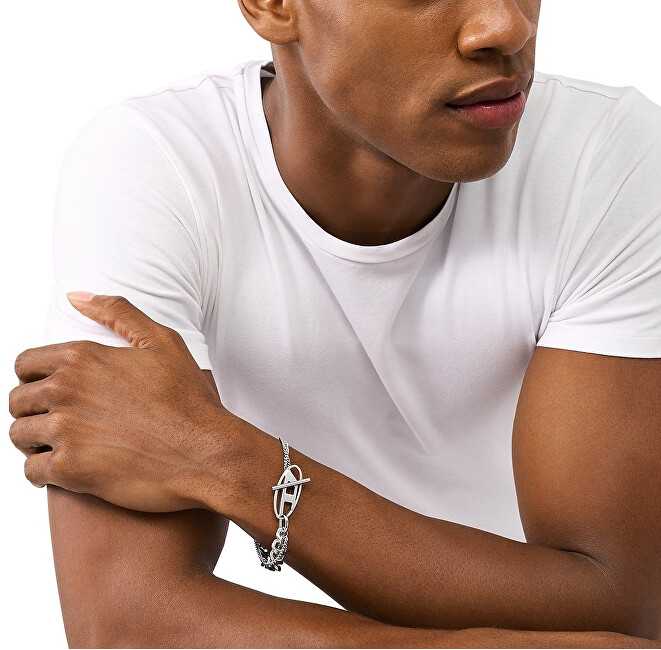 Diesel Distinctive double unisex steel bracelet DX1550040