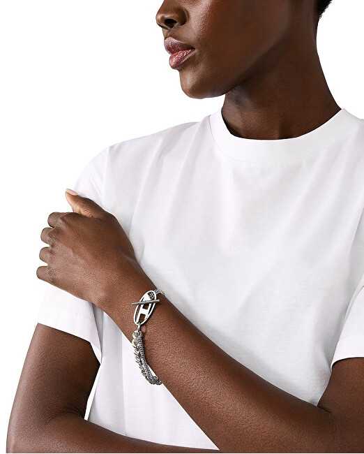 Diesel Distinctive double unisex steel bracelet DX1550040