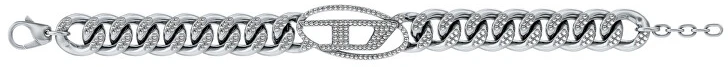 Diesel Fashion glittering unisex steel bracelet DX1707040