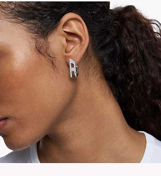 Diesel Glittering single earring made of steel DX1628040