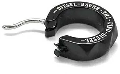 Diesel Stilingas juodas vienvietis auskaras DX1273001