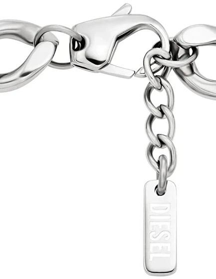 Diesel Stylish unisex steel bracelet D Logo DX1663040