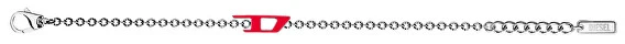Diesel Timeless steel unisex bracelet D Logo DX1691040