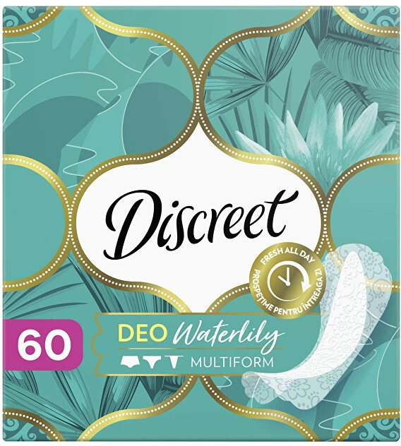 Higieniniai įklotai DISCREET Vanduo Lily, 60 vnt.