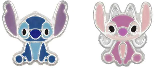 Disney Sidabriniai asimetriniai auskarai Lilo & Stitch ES00088SL.CS